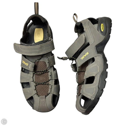 Sandals Sport By Teva In Grey & Tan, Size: 9