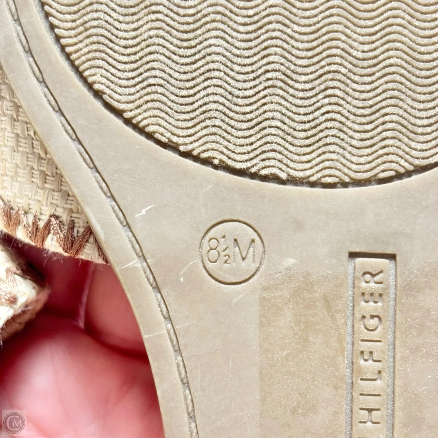 Sandals Flats By Tommy Hilfiger In Brown & Cream, Size: 8.5