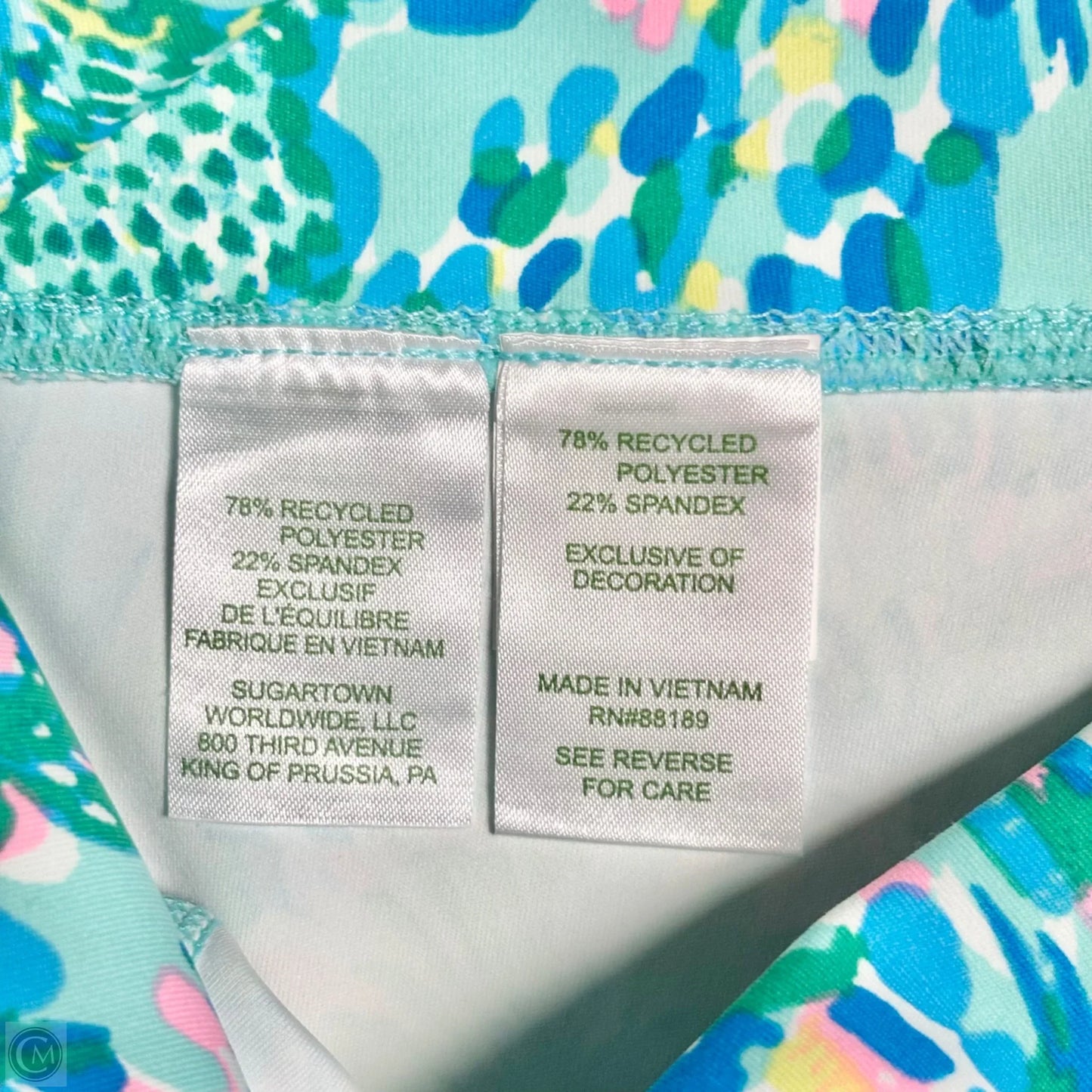 Pants Designer By Lilly Pulitzer In Blue & Green, Size: L