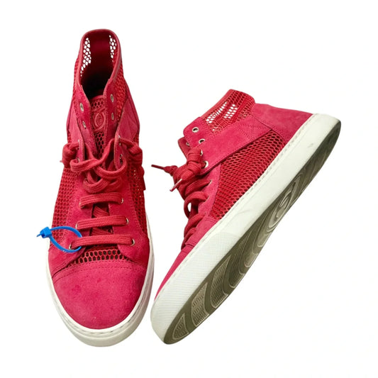 Shoes Luxury Designer By Chanel In Red, Size: 8