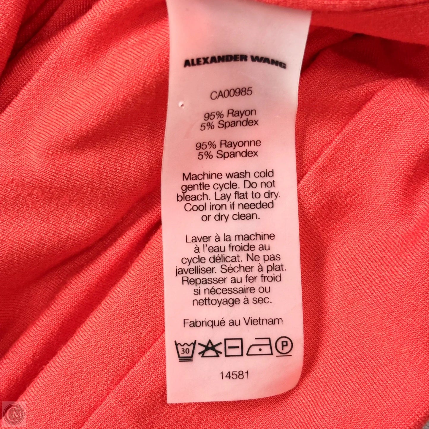 Dress Casual Midi By Alexander Wang In Orange, Size: L