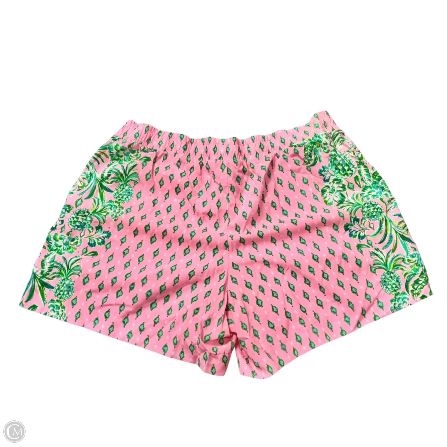 Shorts Designer By Lilly Pulitzer In Green & Pink, Size: L