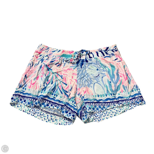 Shorts Designer By Lilly Pulitzer In Blue & Pink, Size: M