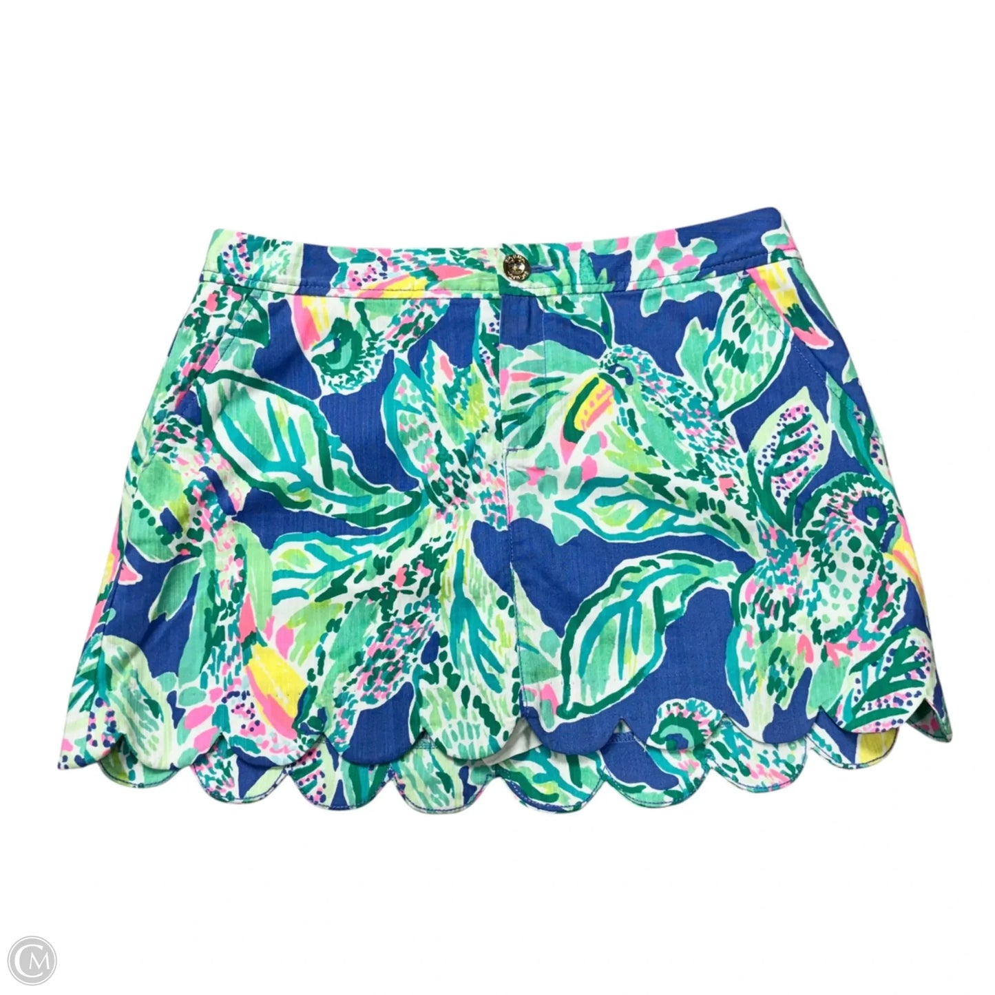 Skort Designer By Lilly Pulitzer In Blue & Green, Size: 8
