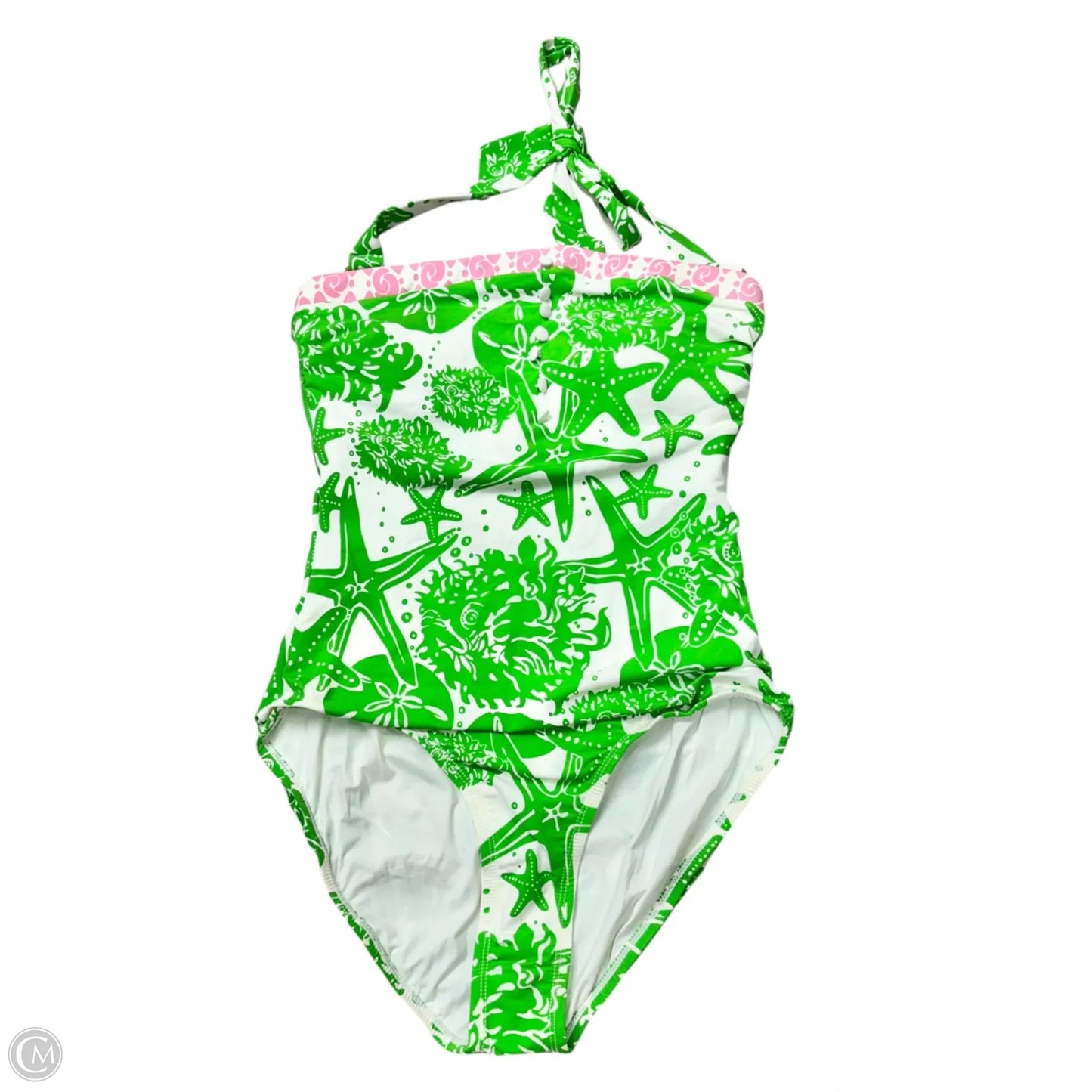 Swimsuit Designer By Lilly Pulitzer In Green & Pink, Size: 10