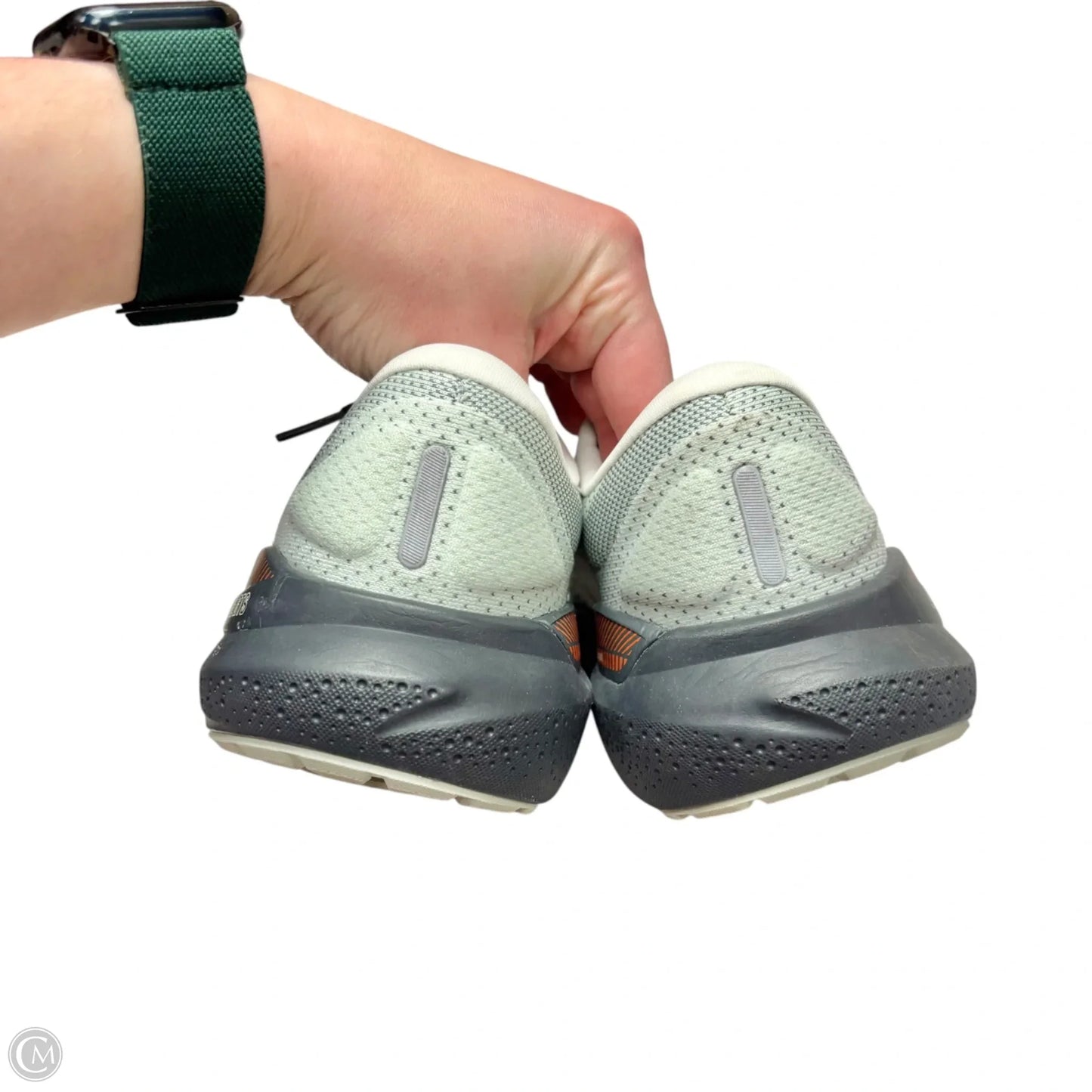 Shoes Athletic By Brooks In Green & Grey, Size: 7.5