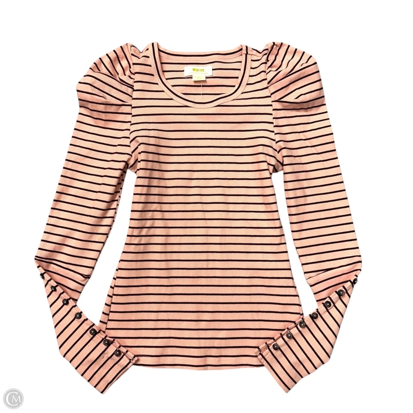 Top Long Sleeve By Maeve In Pink & Red, Size: Xxs