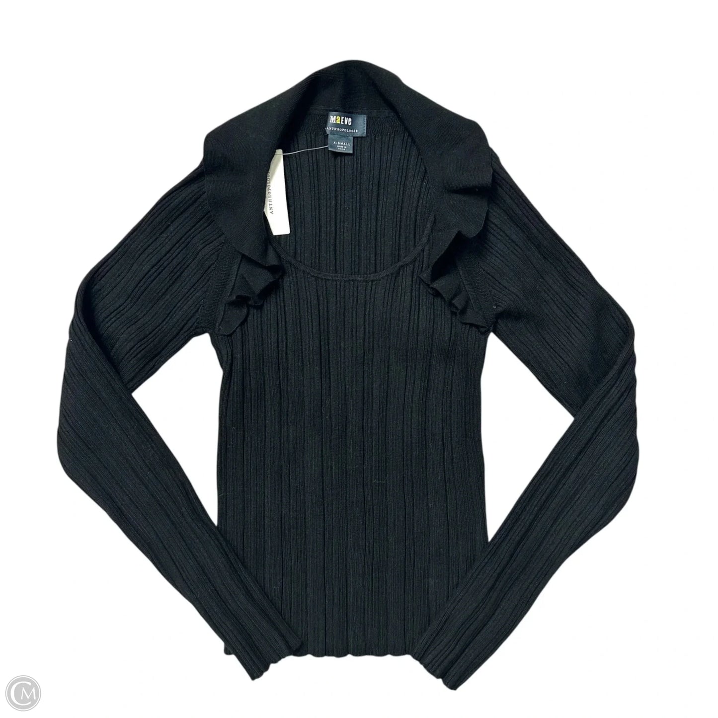Top Long Sleeve By Maeve In Black, Size: Xs