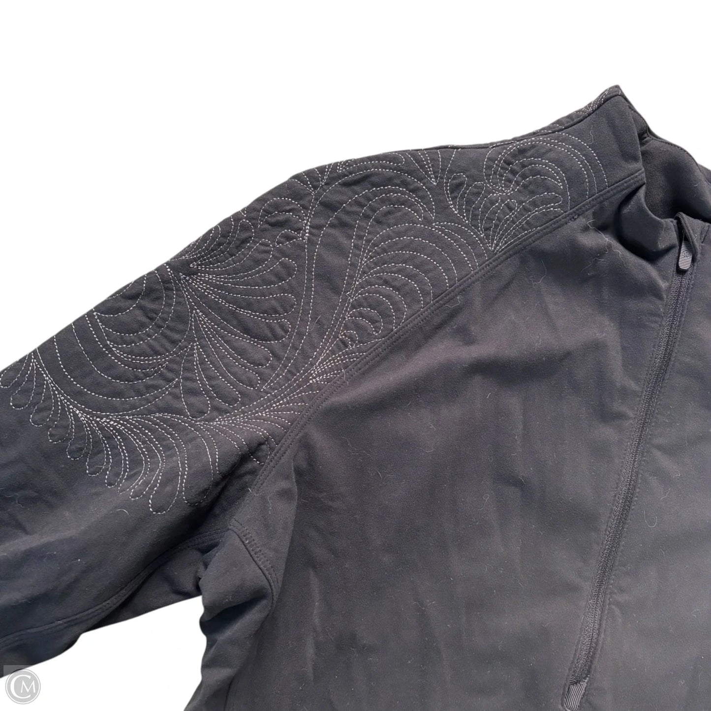 Athletic 3/4 zip By Lululemon In Black, Size: M