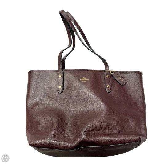 Tote Designer By Coach, Size: Large