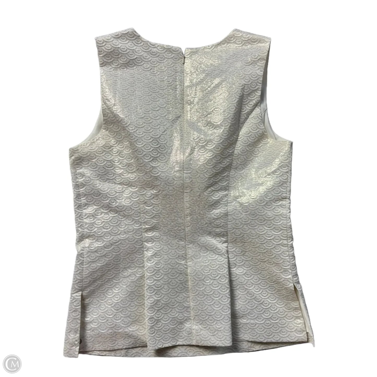 Top Sleeveless Designer By Lilly Pulitzer In Cream, Size: S