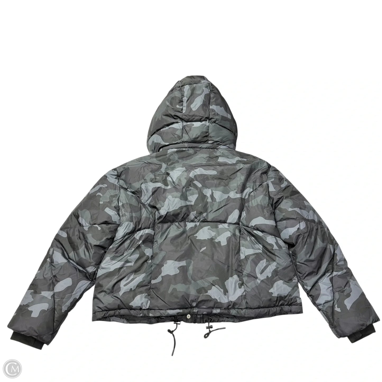 Coat Puffer & Quilted By Sebby In Camouflage Print, Size: Xl