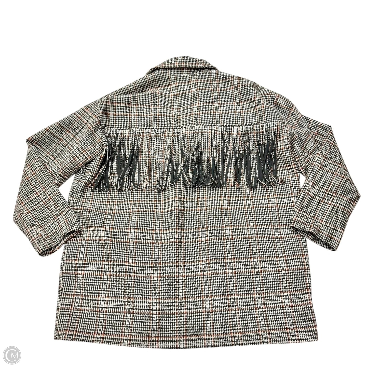 Coat Parka By Blanknyc In Black & Brown, Size: L