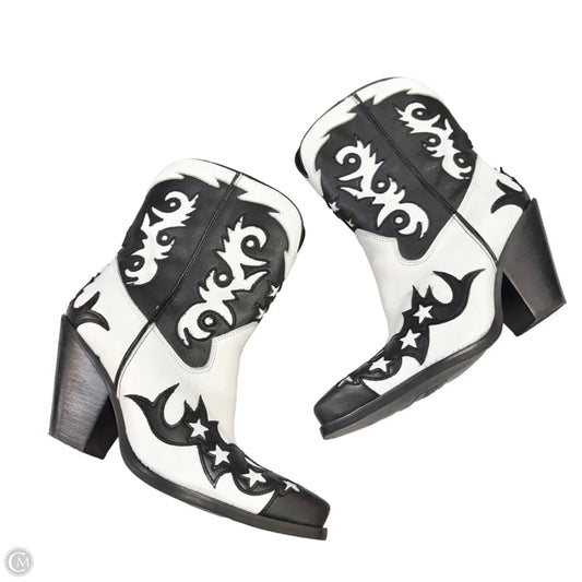 Boots Western By Dingo In Black & White, Size: 10
