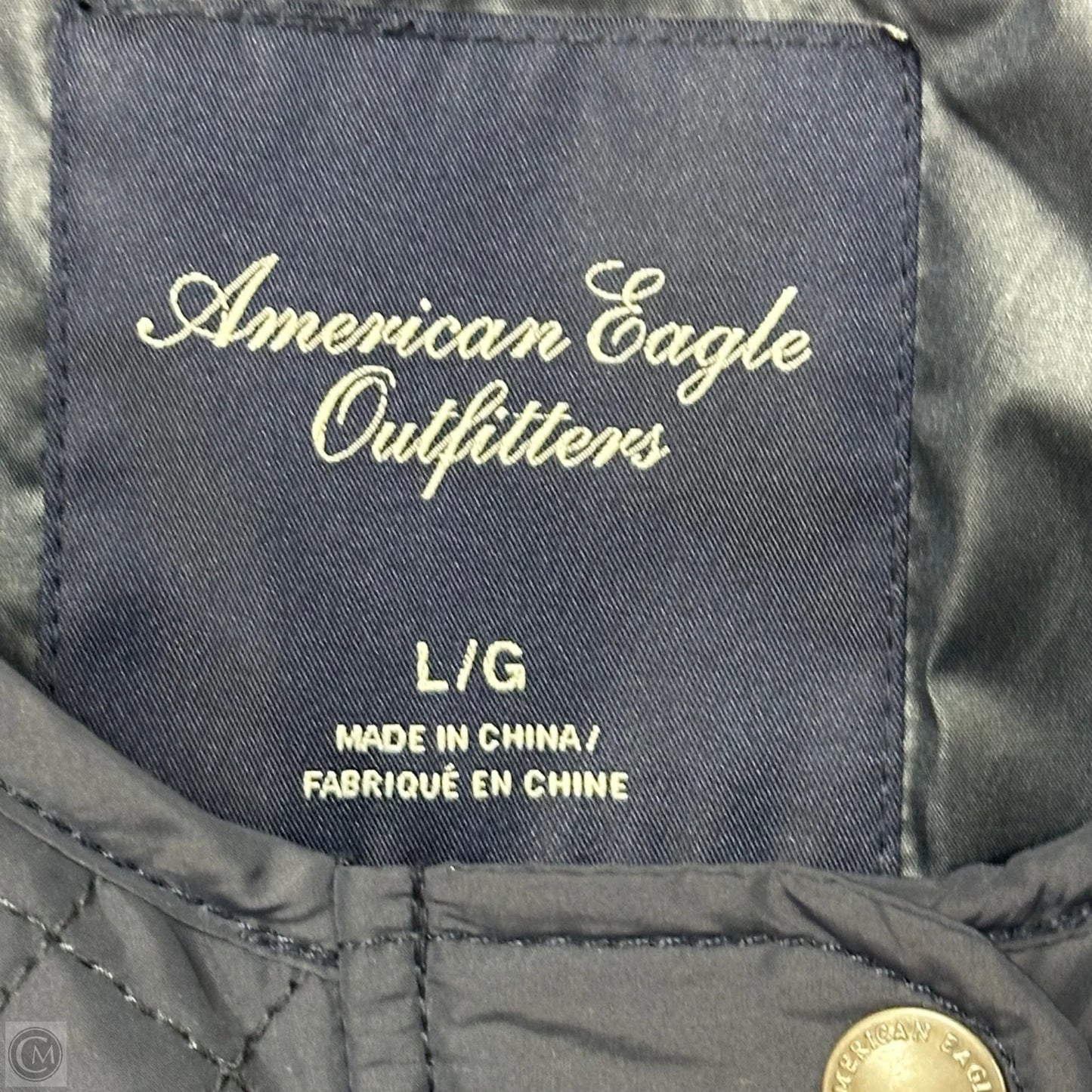 Jacket Puffer & Quilted By American Eagle In Blue, Size: L