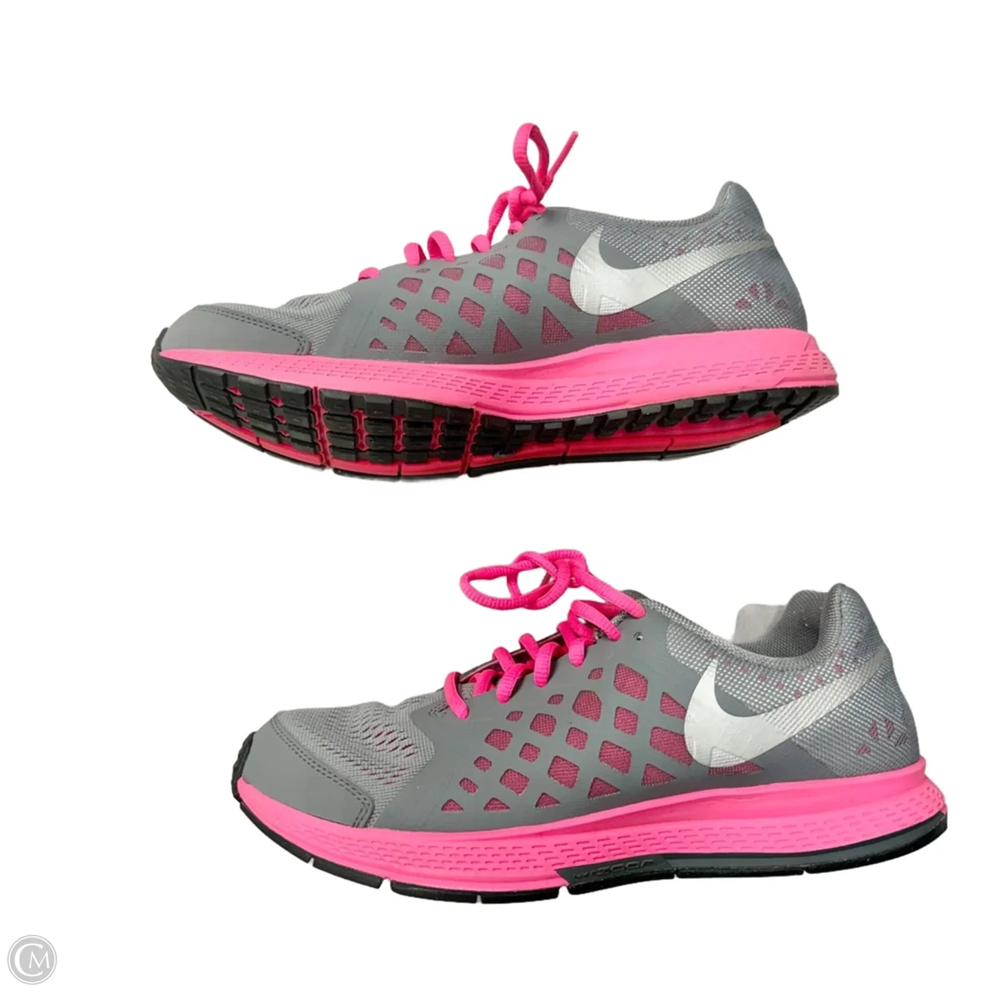 Shoes Athletic By Nike In Grey & Pink, Size: 9