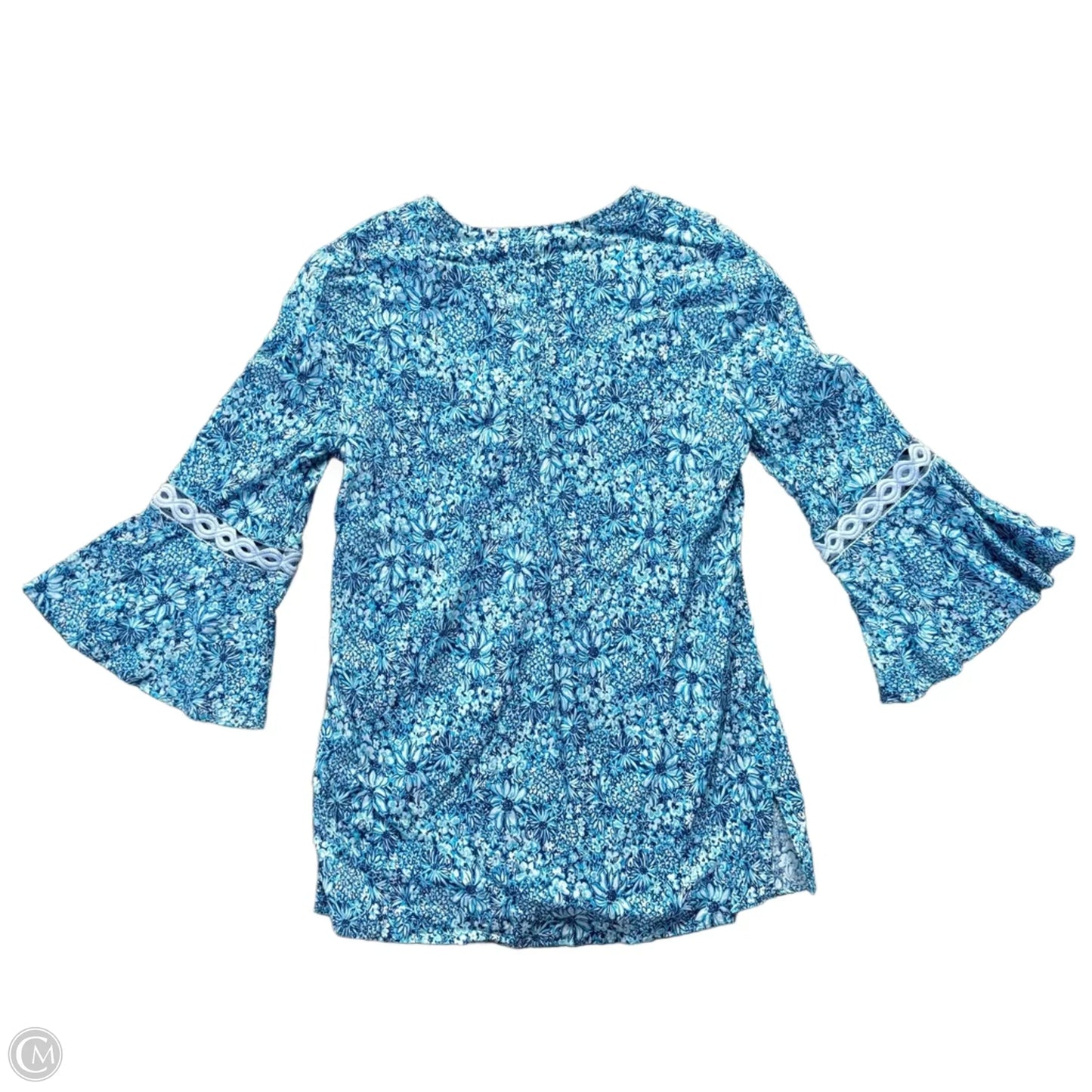 Tunic Designer By Lilly Pulitzer In Blue & White, Size: S