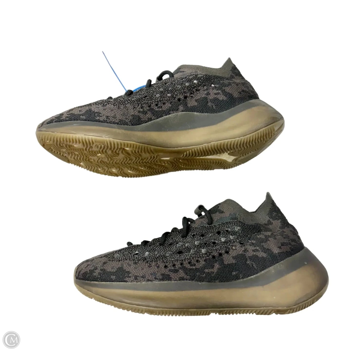 Shoes Luxury Designer By Yeezy In Black & Brown, Size: 10