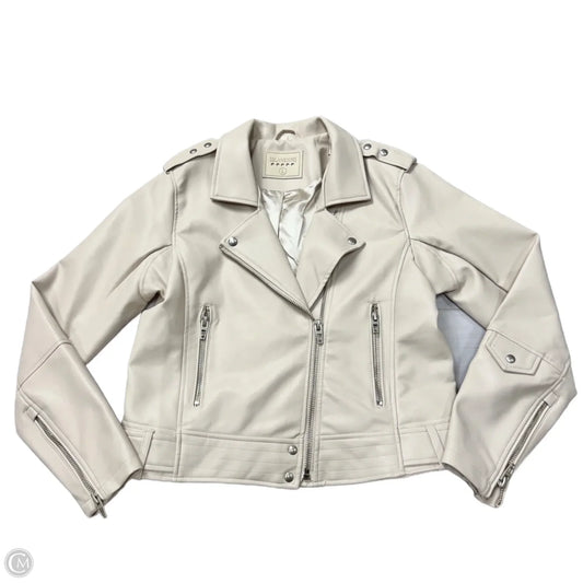 Jacket Moto By Blanknyc In Cream, Size: L