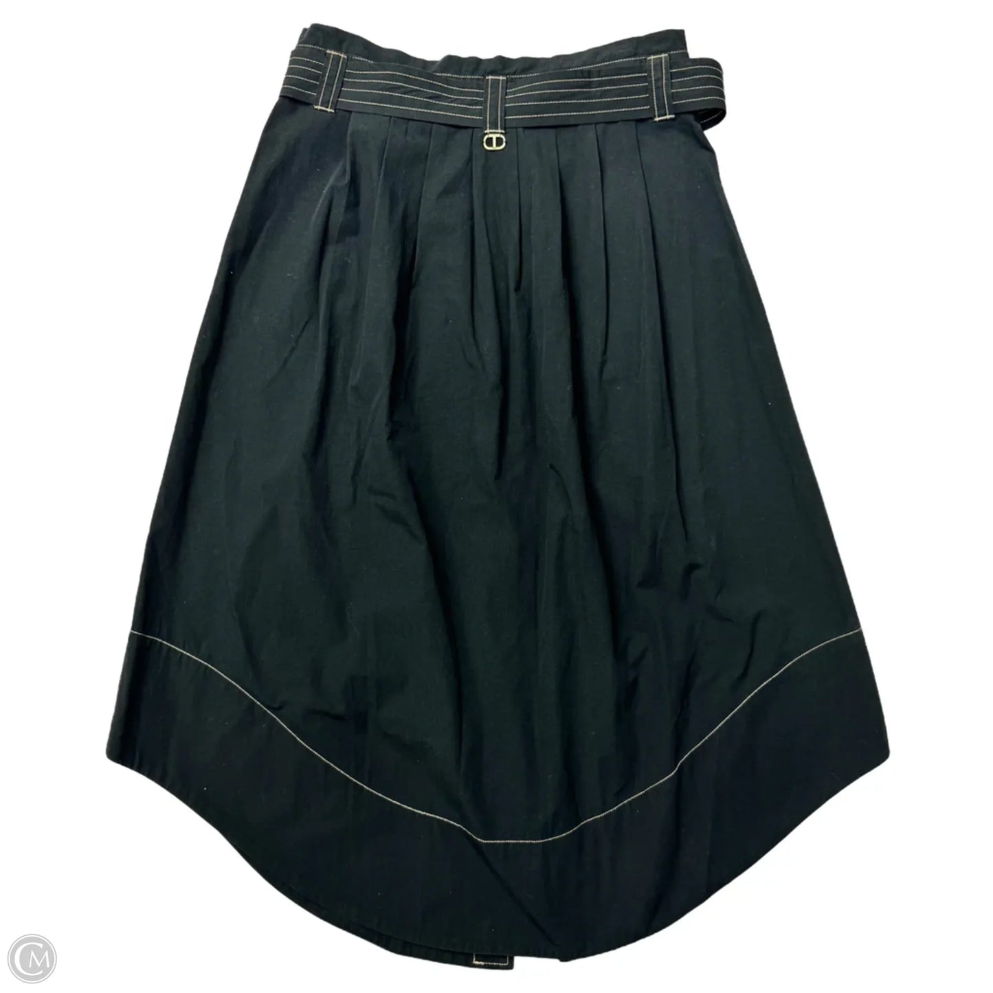 Skirt Maxi By Twinset In Black & Tan, Size: M