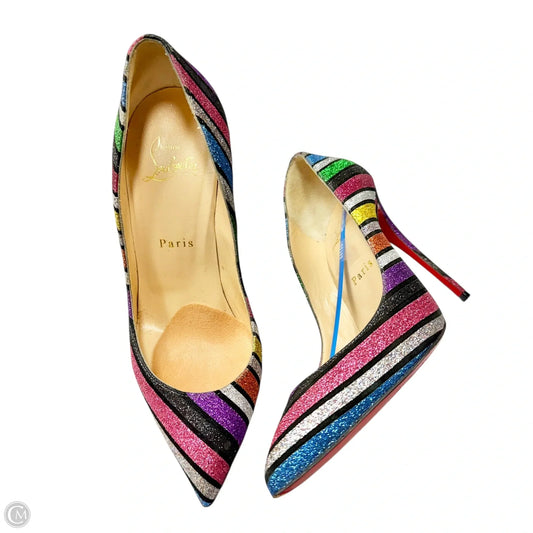 Shoes Luxury Designer By Christian Louboutin In Multi-colored, Size: 6.5