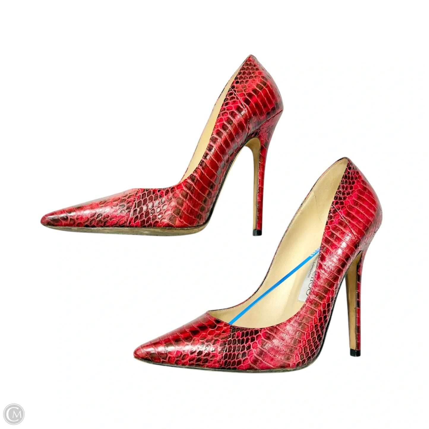 Shoes Luxury Designer By Jimmy Choo In Red, Size: 6