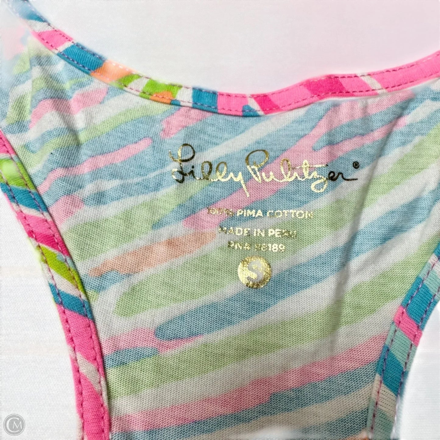 Dress Designer By Lilly Pulitzer In Green & Pink, Size: S