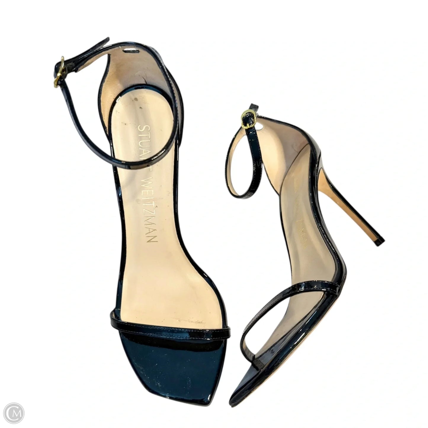 Sandals Designer By Stuart Weitzman In Black, Size: 9