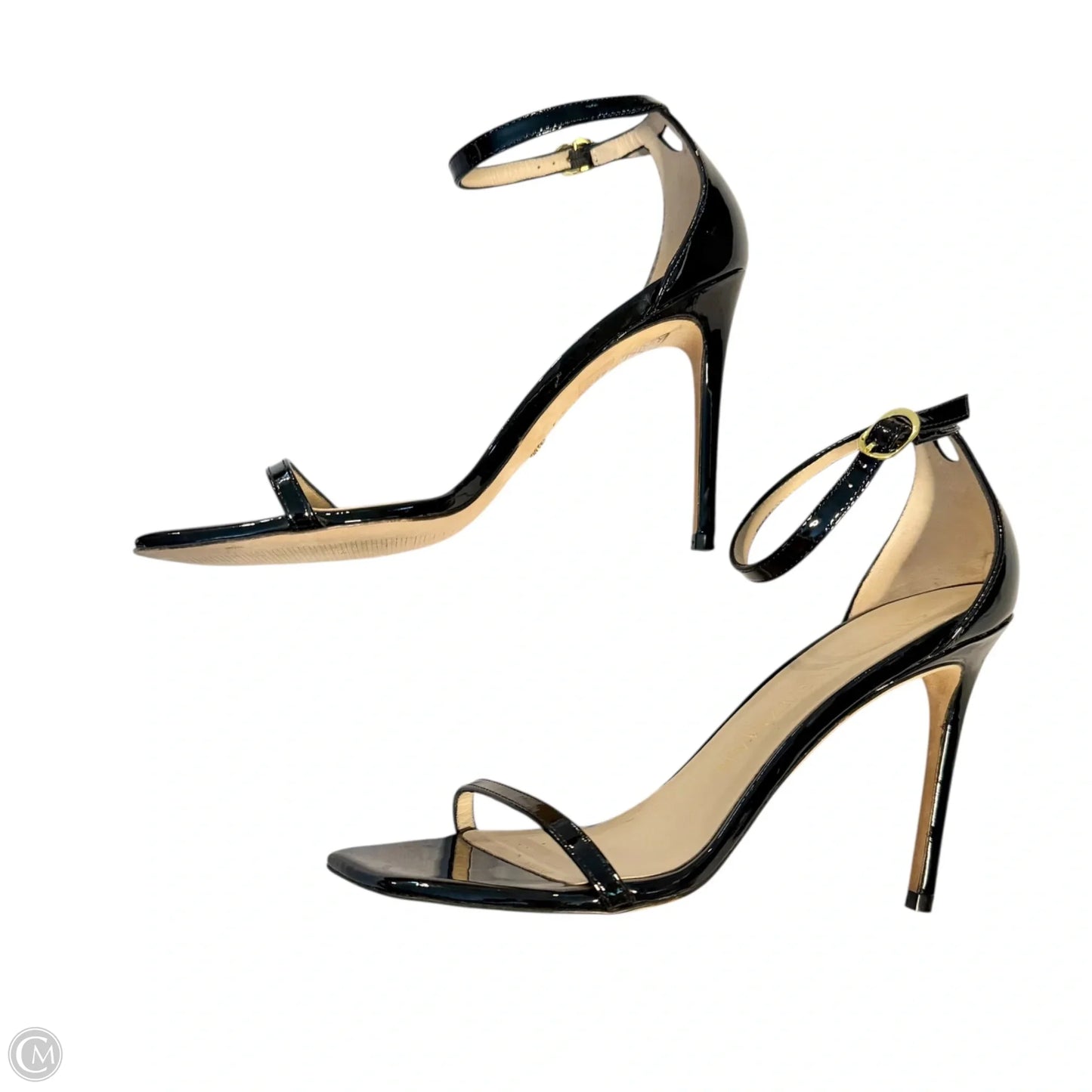 Sandals Designer By Stuart Weitzman In Black, Size: 9