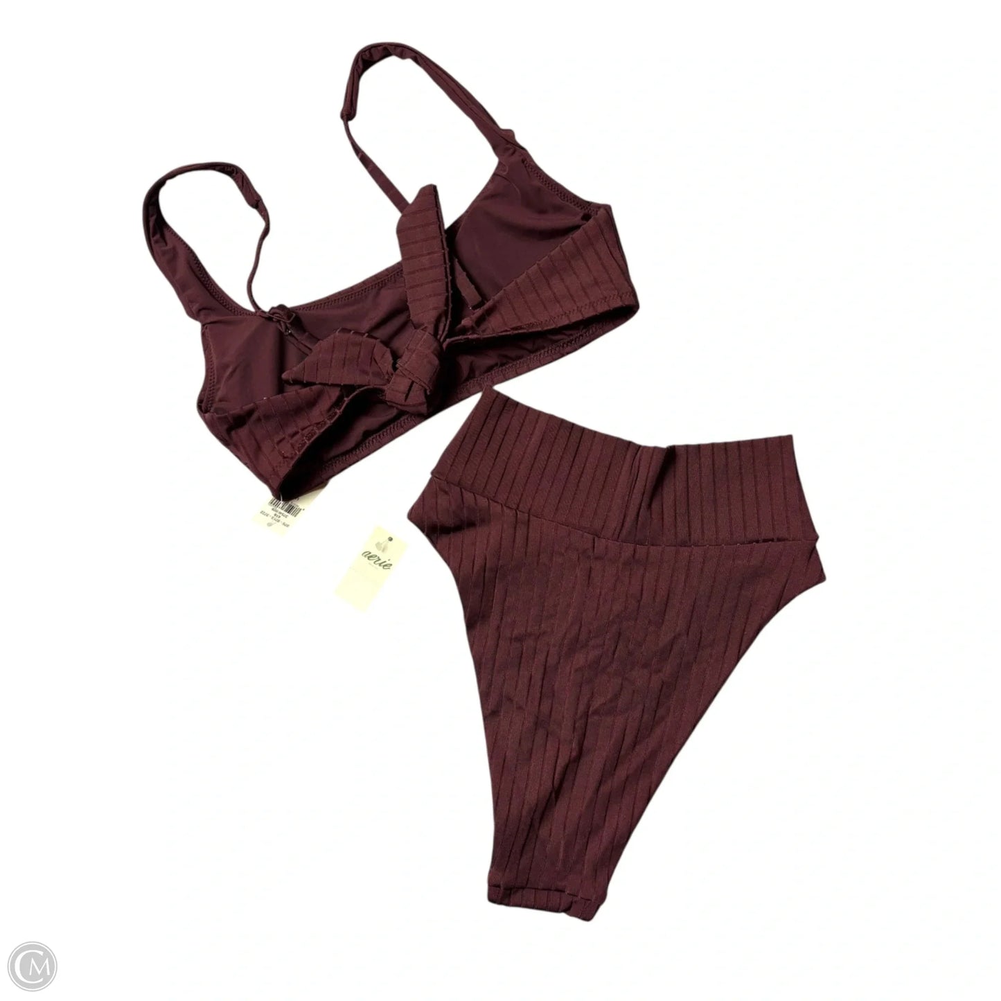 Swimsuit 2pc By Aerie In Maroon, Size: Xs