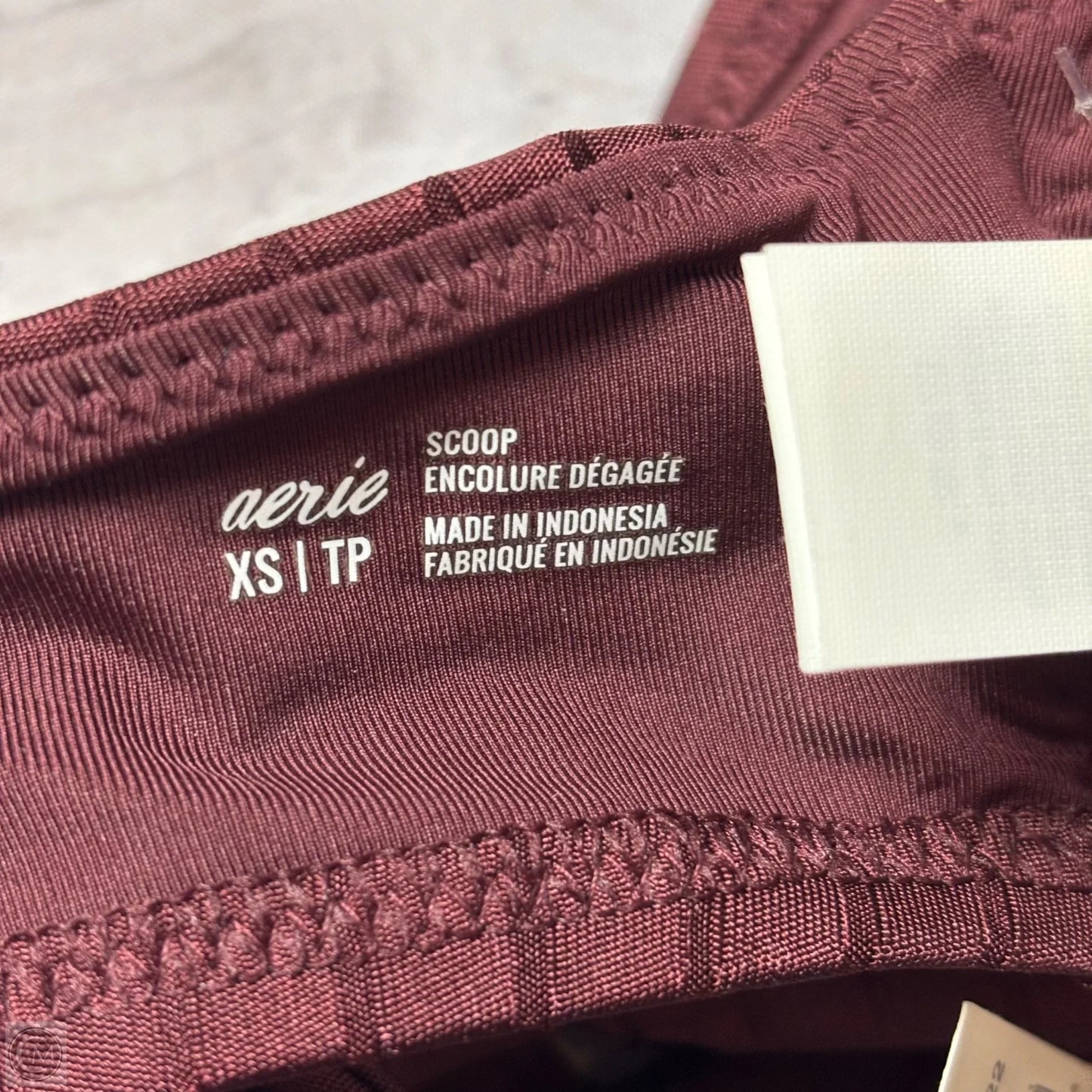 Swimsuit 2pc By Aerie In Maroon, Size: Xs