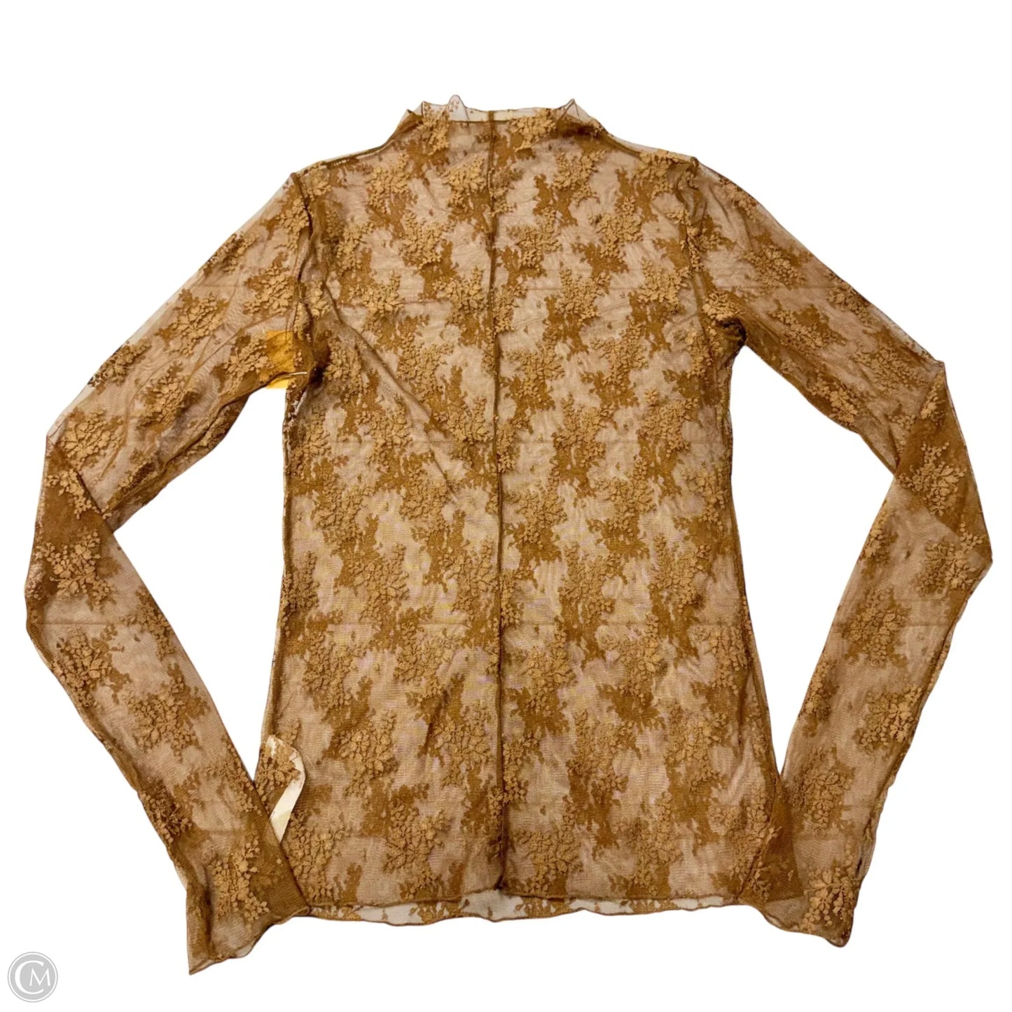 Top Long Sleeve By Free People In Brown, Size: L