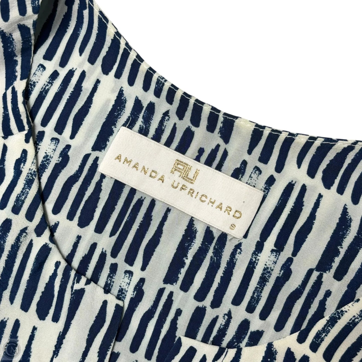 Dress Casual Midi By Amanda Uprichard In Blue & White, Size: S