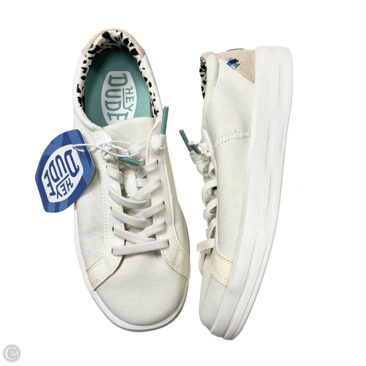 Shoes Sneakers By Hey Dude In White, Size: 5