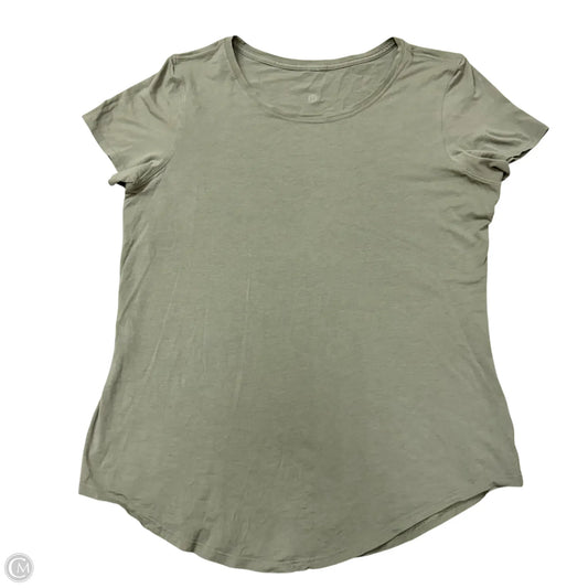 Athletic Top Short Sleeve By Lululemon In Green, Size: S