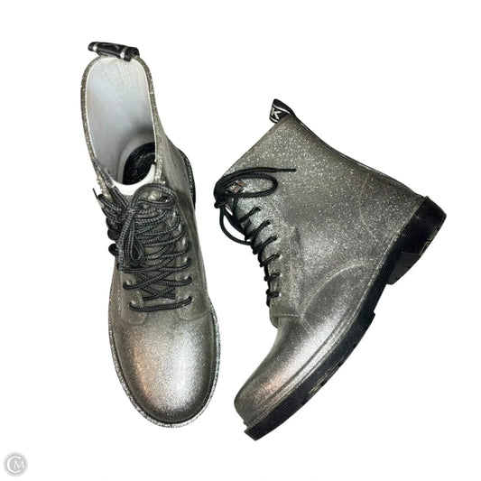 Boots Combat By Michael By Michael Kors In Silver, Size: 10