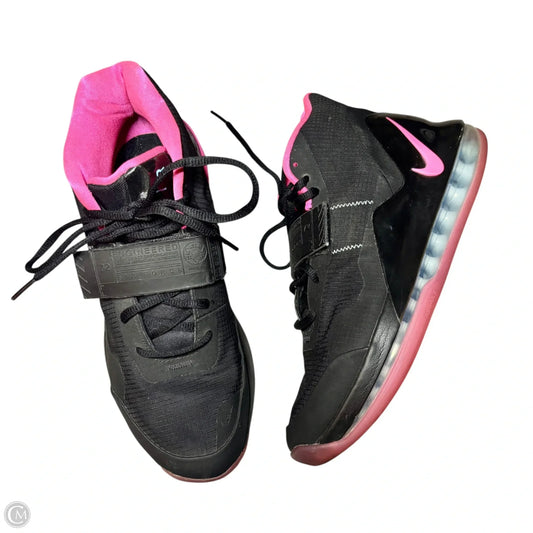 Shoes Athletic By Nike In Black & Pink, Size: 10