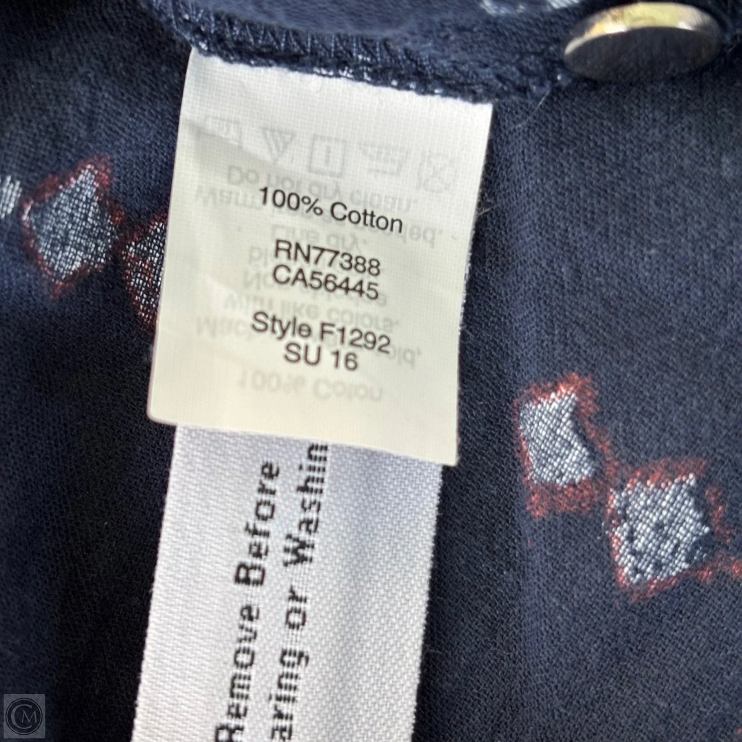 Top Long Sleeve By Madewell In Navy, Size: Xs