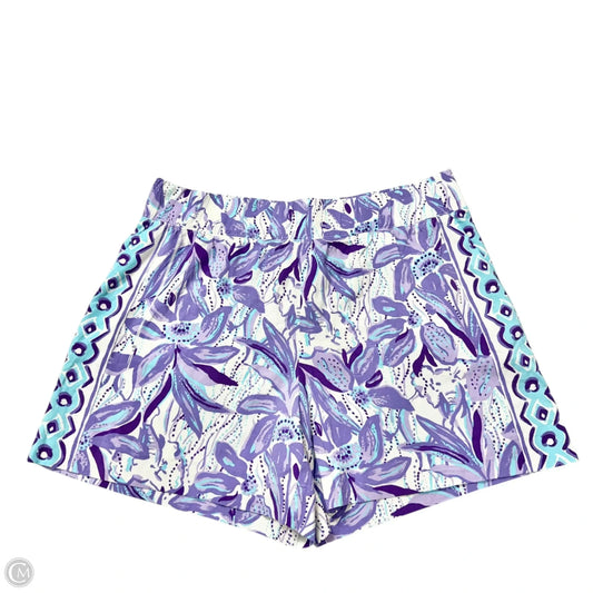 Shorts Designer By Lilly Pulitzer In Purple & White, Size: M