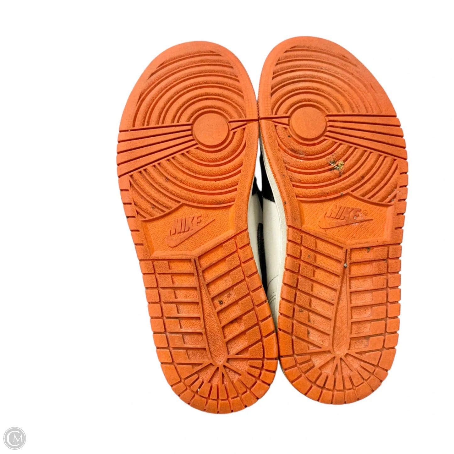 Shoes Luxury Designer By Jordan In Black & Orange, Size: 10.5