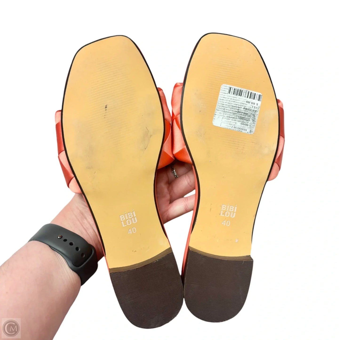 Sandals Flats By Bibi Lou In Coral, Size: 9.5