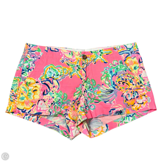 Shorts Designer By Lilly Pulitzer In Green & Pink, Size: M