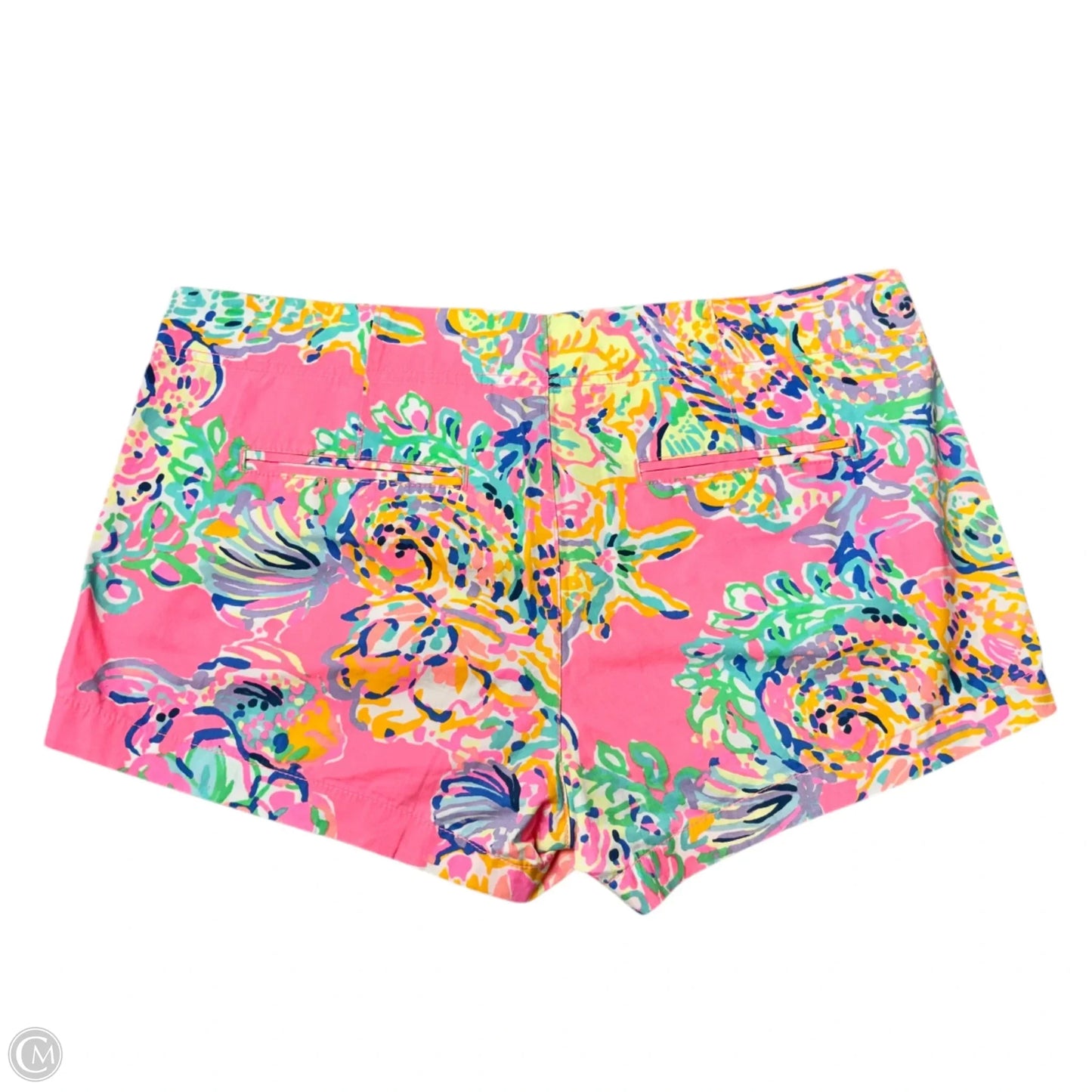 Shorts Designer By Lilly Pulitzer In Green & Pink, Size: M