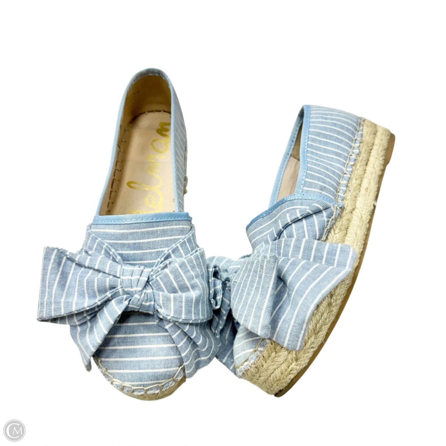 Shoes Heels Platform By Sam Edelman In Blue & White, Size: 7.5