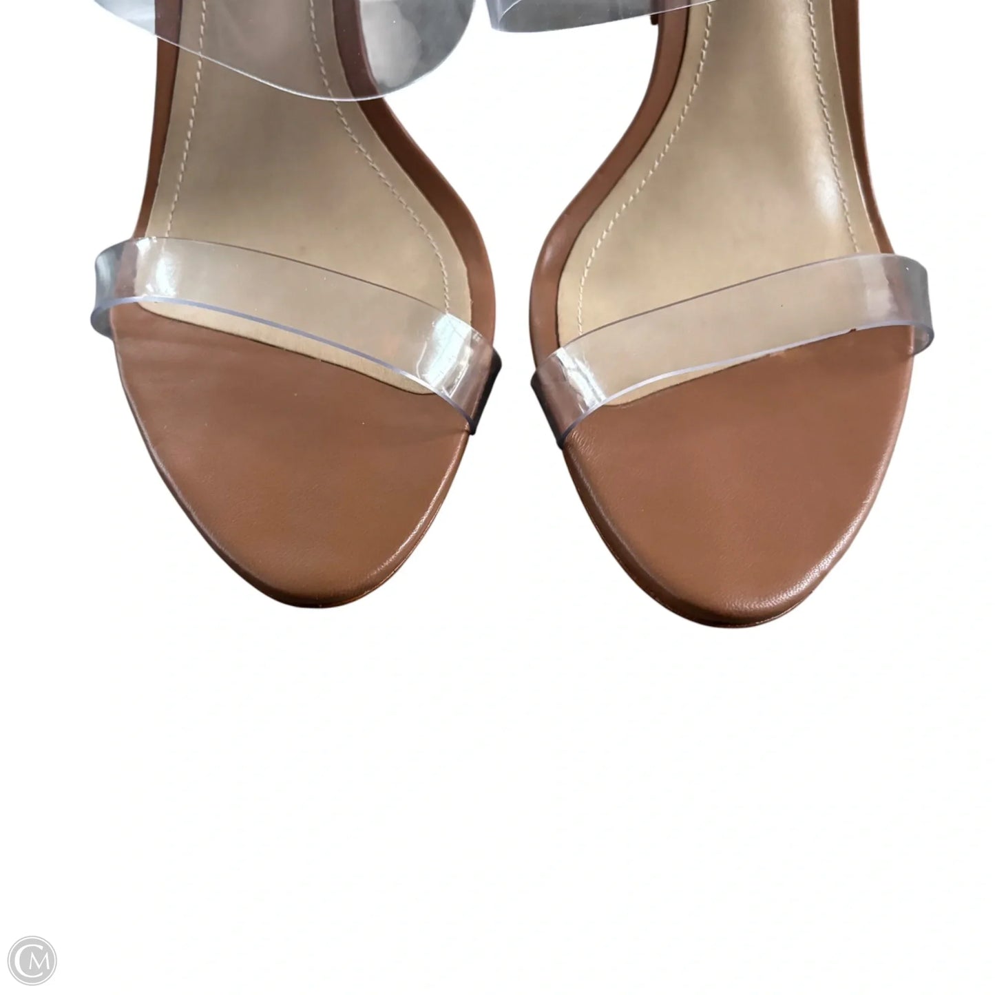 Sandals Heels Stiletto By Schutz In Tan, Size: 7.5