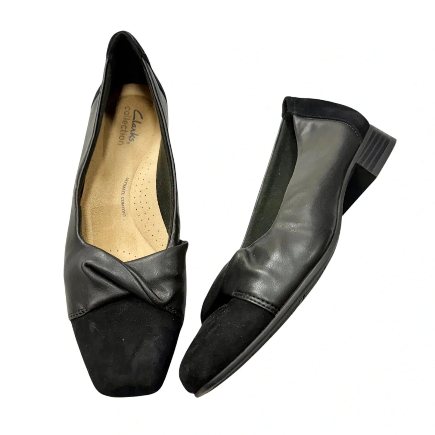 Shoes Heels Kitten By Clarks In Black, Size: 8