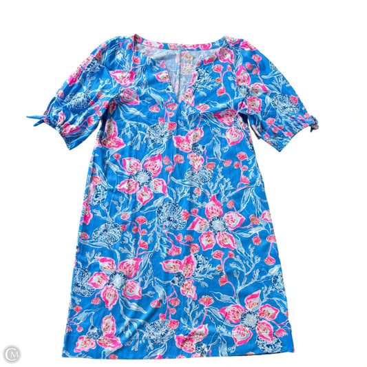 Dress Designer By Lilly Pulitzer In Blue & Pink, Size: L