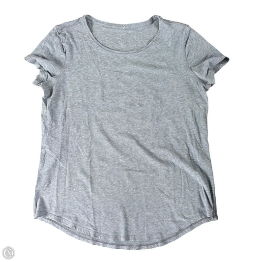 Athletic Top Short Sleeve By Lululemon In Blue, Size: S