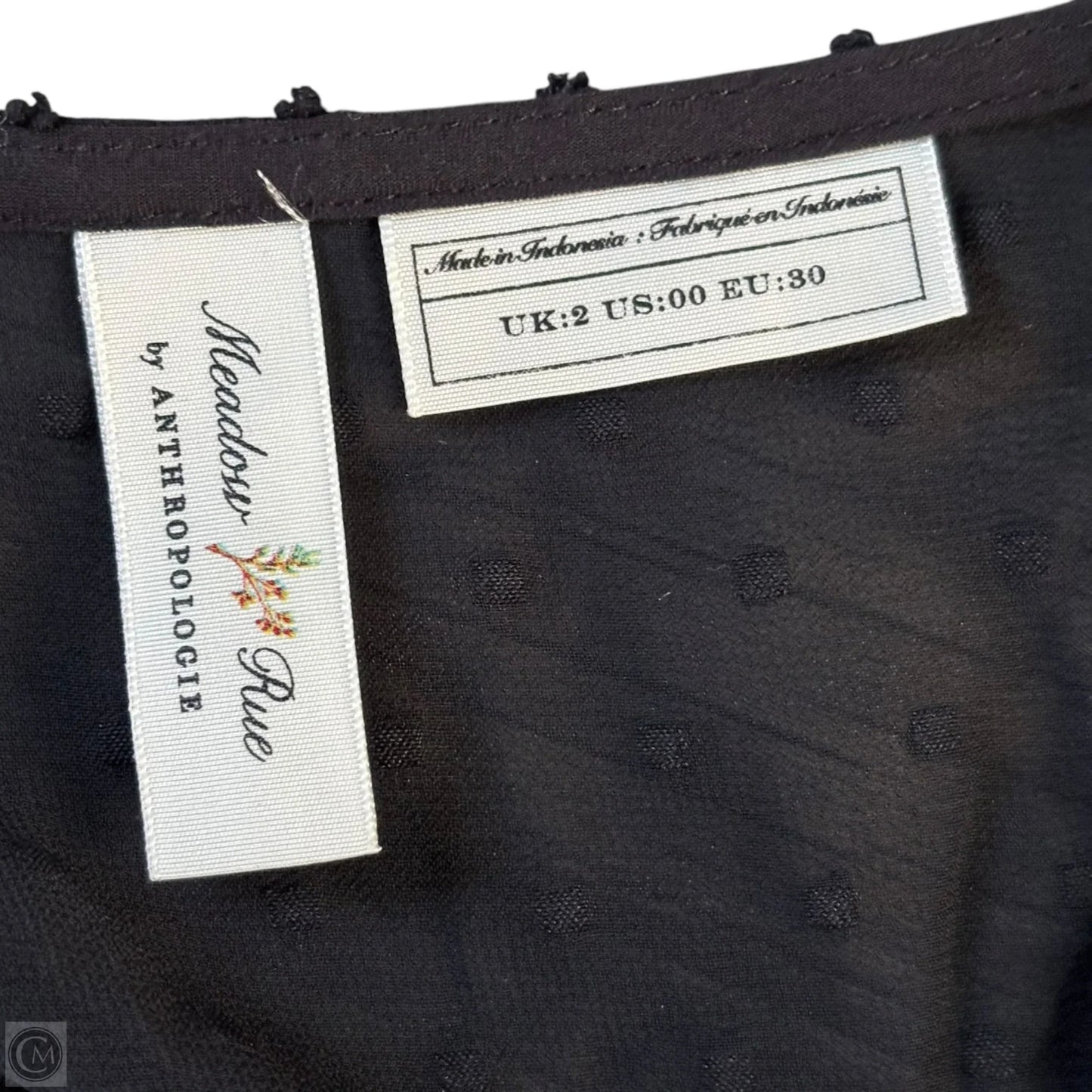 Dress Casual Midi By Anthropologie In Black, Size: Xs