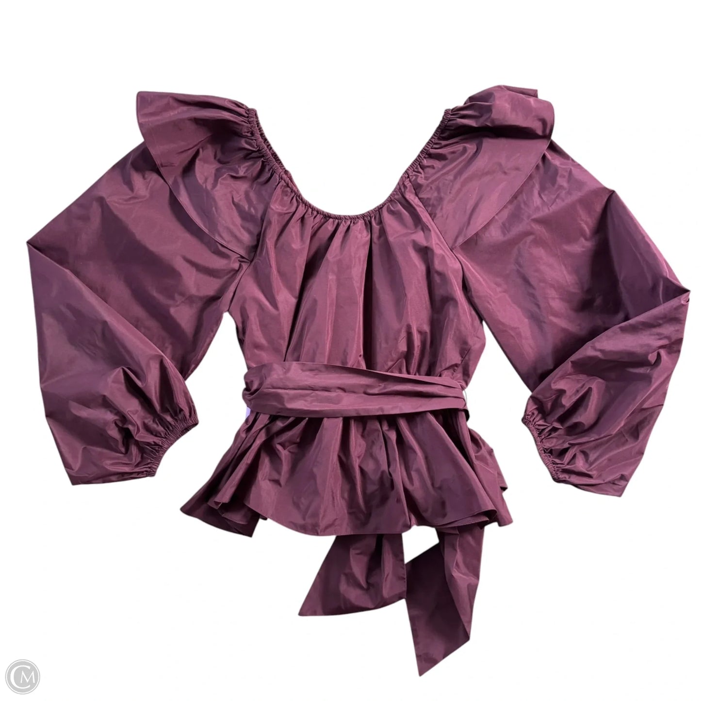 Blouse Long Sleeve By Tanya Taylor In Purple, Size: Xs